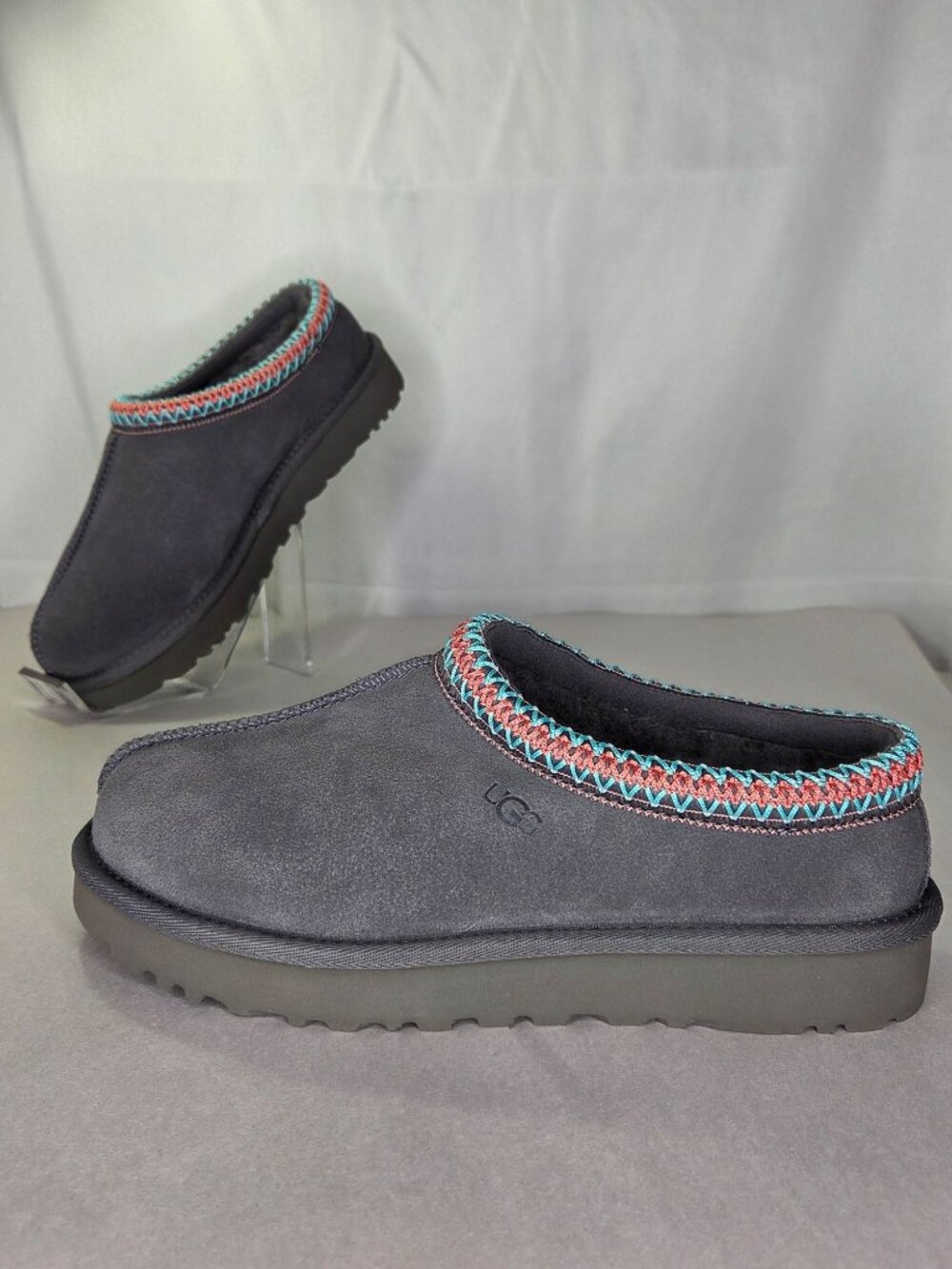 UGG Women's Tasman II Slippers Dark Grey - Picture 1 of 8